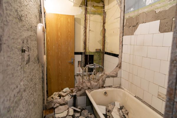 Shower Tile Demolition in Puyallup