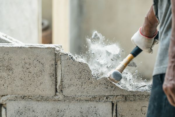Block Wall Demolition in Puyallup